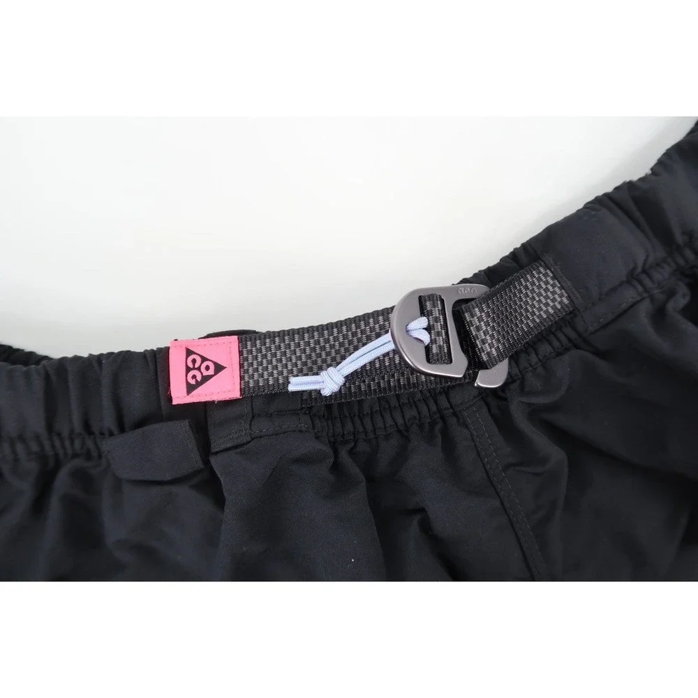 Nike ACG BeTrue Trail Shorts Mens XXL Black Hiking Belted Outdoor DJ1427-010